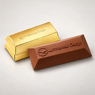 Promo čokoladica zlatna poluga